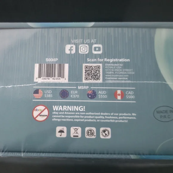 Royale USA Platinum Flat Iron 1.25" 🩵 Tiffany Blue Limited Edition NIB - Picture 2 of 4